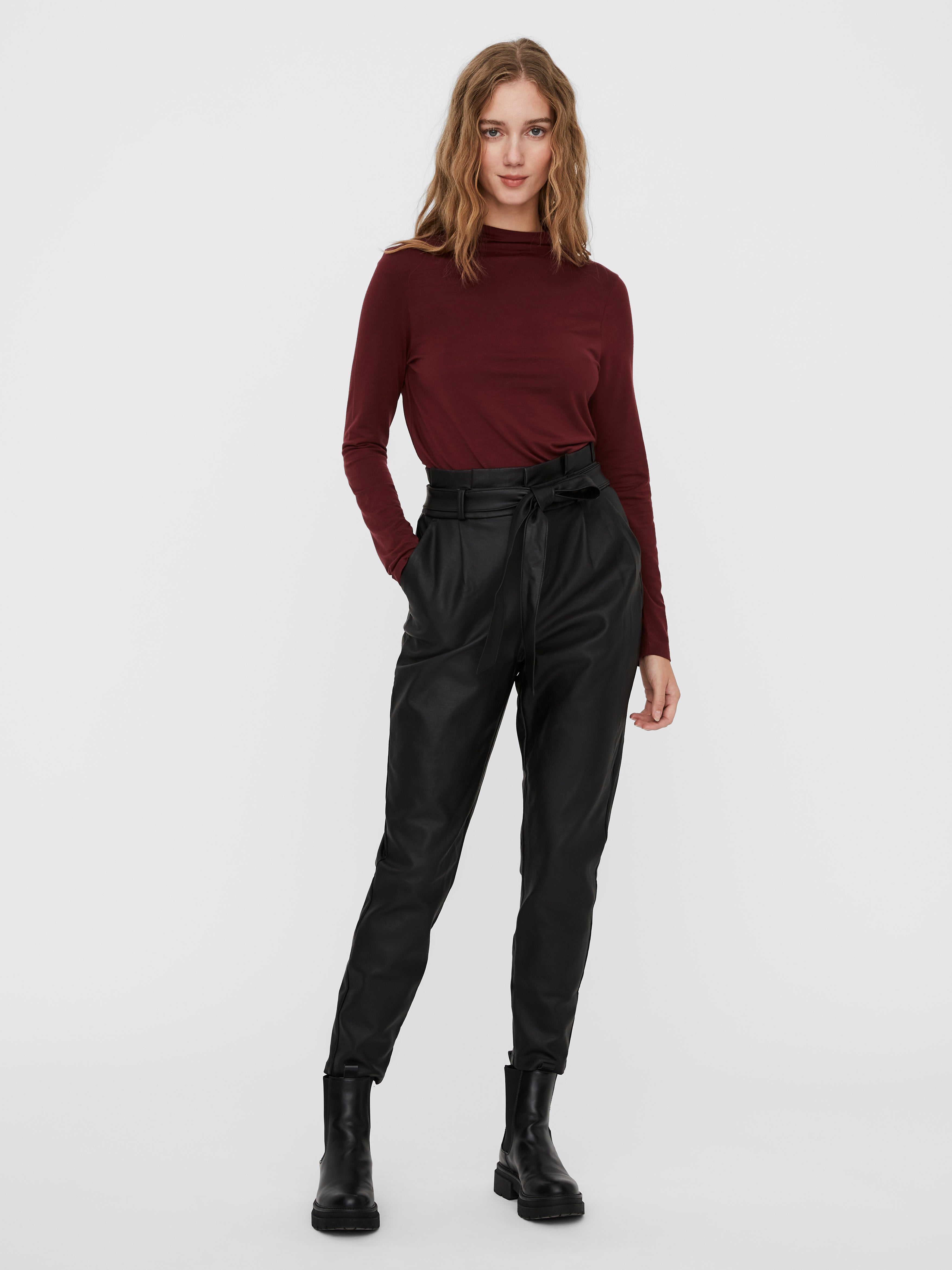 Vero moda deals paperbag trousers