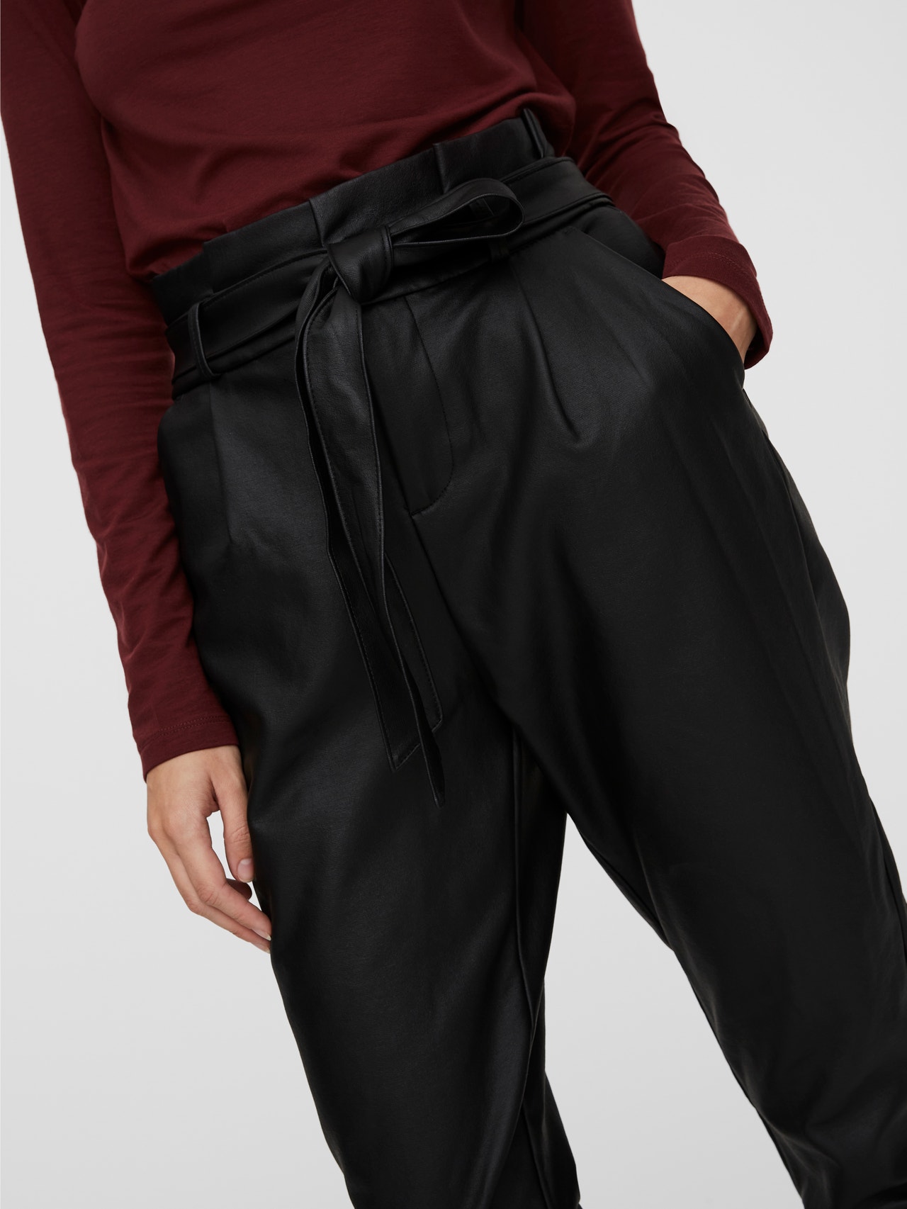 Vero | Normal VMEVA Trousers | Moda® Black rise