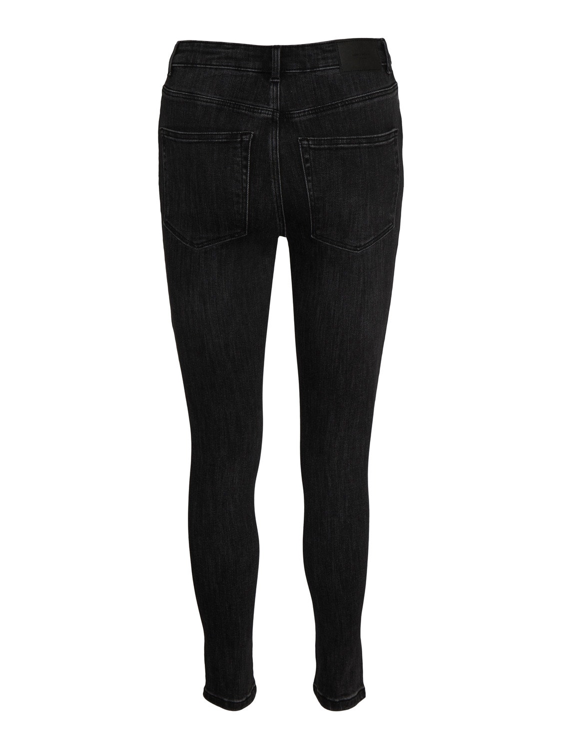 Vero Moda VMLOA Hög midja Skinny Fit Jeans -Black - 10233039