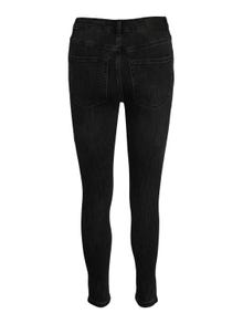 Vero Moda VMLOA Hög midja Skinny Fit Jeans -Black - 10233039