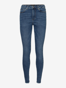 Vero Moda VMLOA Høyt snitt Skinny Fit Jeans -Medium Blue Denim - 10233042