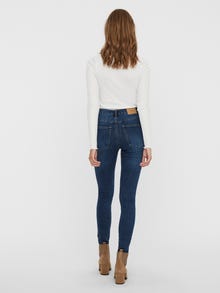 Vero Moda VMLOA Høyt snitt Skinny Fit Jeans -Medium Blue Denim - 10233042