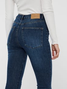 Vero Moda VMLOA Høyt snitt Skinny Fit Jeans -Medium Blue Denim - 10233042