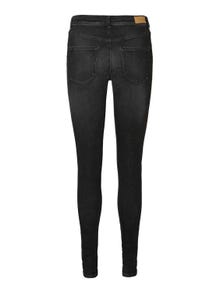Vero Moda VMLUX Mid Rise Slim Fit Jeans -Black - 10233055