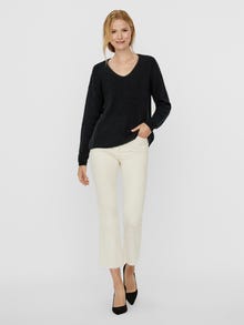 Vero Moda VMCREWLEFILE Pullover -Black - 10233357