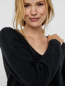 Vero Moda VMCREWLEFILE Pullover -Black - 10233357