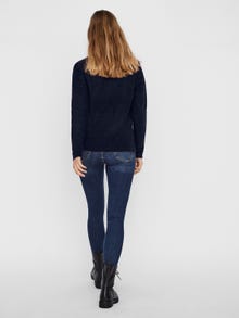 Vero Moda VMCREWLEFILE Pullover -Navy Blazer - 10233357