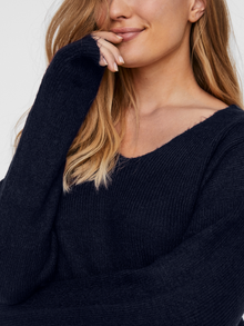 Vero Moda VMCREWLEFILE Pullover -Navy Blazer - 10233357