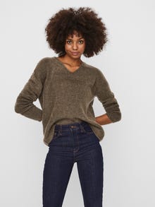 Vero Moda VMCREWLEFILE Pullover -Bungee Cord - 10233357