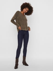Vero Moda VMCREWLEFILE Pullover -Bungee Cord - 10233357