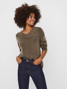 Vero Moda VMCREWLEFILE Pullover -Bungee Cord - 10233357
