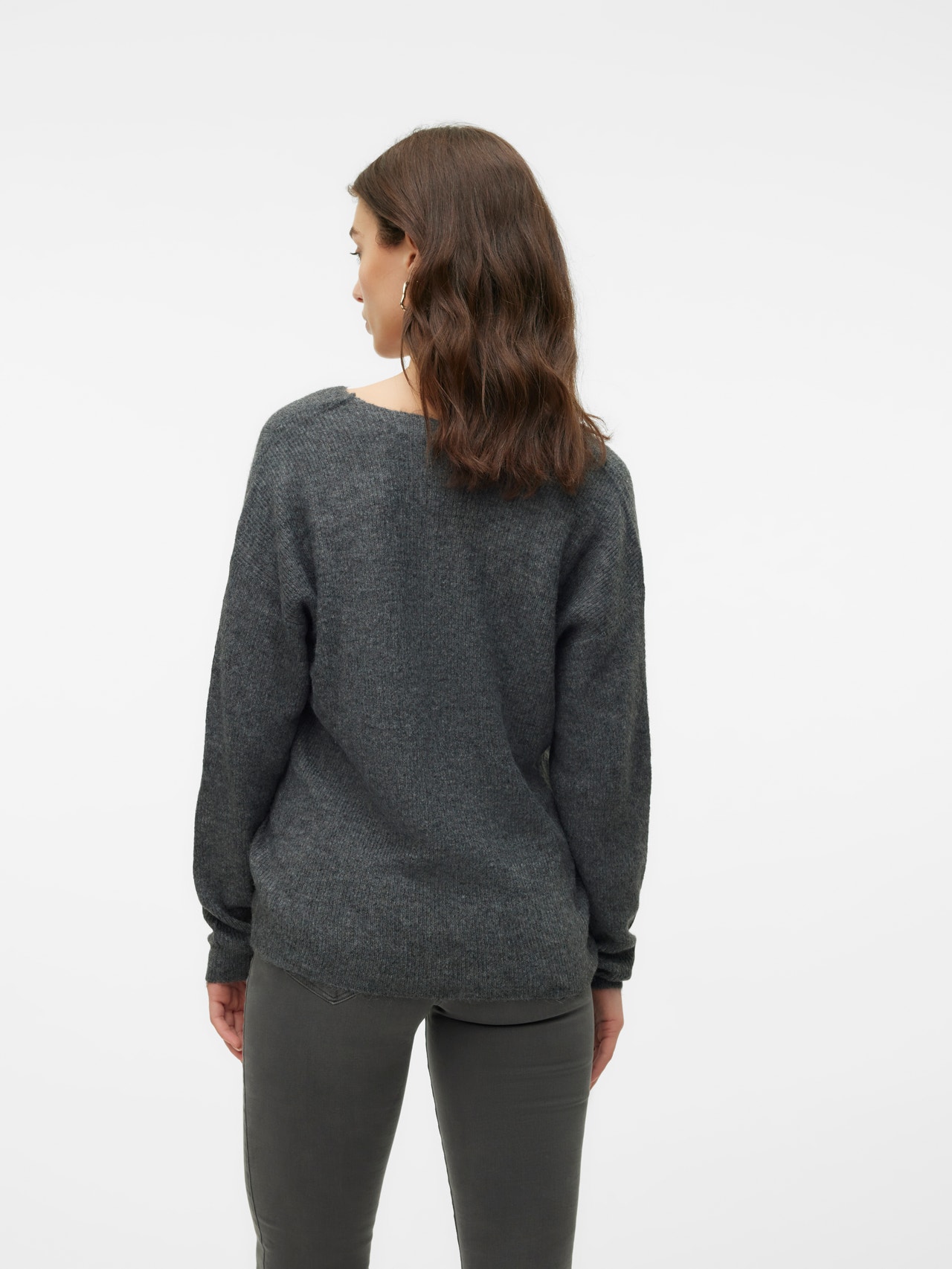 Pull col montant à rayures gris Vero Moda | La Redoute Pull col montant à rayures gris Vero Moda | La Redoute