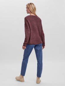 Vero Moda VMCREWLEFILE Pullover -Rose Brown - 10233357