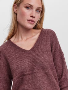 Vero Moda VMCREWLEFILE Pullover -Rose Brown - 10233357