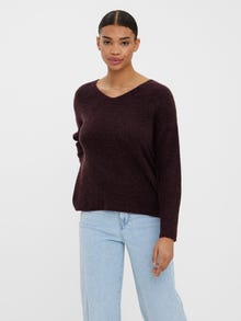 Vero Moda VMCREWLEFILE Pullover -Winetasting - 10233357