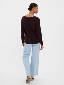 Vero Moda VMCREWLEFILE Pullover -Winetasting - 10233357