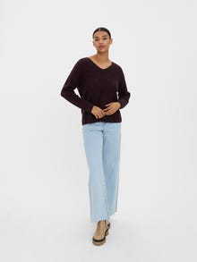 Vero Moda VMCREWLEFILE Pullover -Winetasting - 10233357