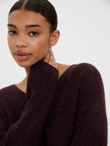 Vero Moda VMCREWLEFILE Pullover -Winetasting - 10233357