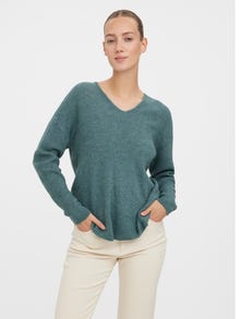 Vero Moda VMCREWLEFILE Pullover -North Atlantic - 10233357