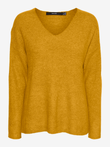 Vero Moda VMCREWLEFILE Pullover -Golden Yellow - 10233357