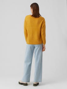 Vero Moda VMCREWLEFILE Pullover -Golden Yellow - 10233357