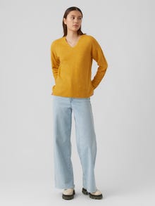 Vero Moda VMCREWLEFILE Pullover -Golden Yellow - 10233357