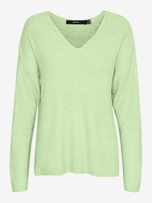Vero Moda VMCREWLEFILE Pullover -Lime Cream - 10233357