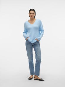 Vero Moda VMCREWLEFILE Pullover -Dutch Canal - 10233357