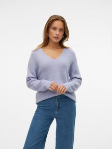 Vero Moda VMCREWLEFILE Pullover -Cosmic Sky - 10233357