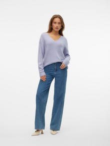 Vero Moda VMCREWLEFILE Pullover -Cosmic Sky - 10233357