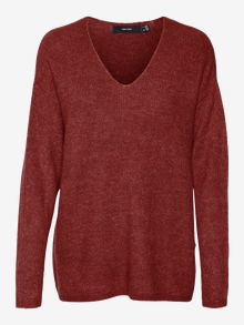 Vero Moda VMCREWLEFILE Pull-overs -Fired Brick - 10233357