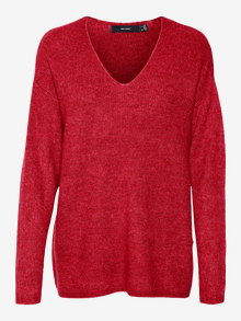 Vero Moda VMCREWLEFILE Pullover -Salsa - 10233357
