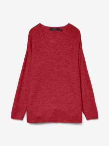 Vero Moda VMCREWLEFILE Pull-overs -Karanda Red - 10233357