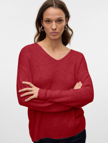 Vero Moda VMCREWLEFILE Pull-overs -Karanda Red - 10233357