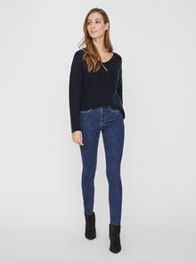 Vero Moda VMCREWLEFILE Pullover -Black - 10233364