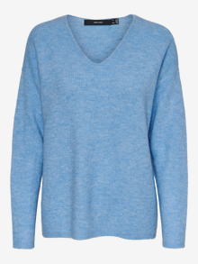 Vero Moda VMCREWLEFILE Pullover -Placid Blue - 10233364