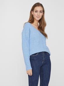 Vero Moda VMCREWLEFILE Pullover -Placid Blue - 10233364