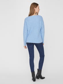 Vero Moda VMCREWLEFILE Pullover -Placid Blue - 10233364