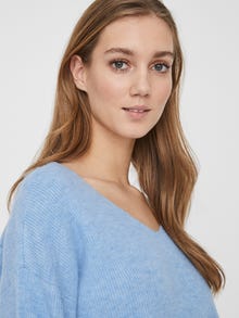 Vero Moda VMCREWLEFILE Pullover -Placid Blue - 10233364