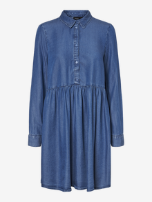 Vero Moda VMLIBBIE Vestido longo -Medium Blue Denim - 10233680