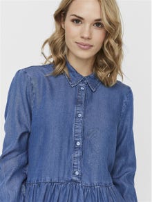 Vero Moda VMLIBBIE Lång klänning -Medium Blue Denim - 10233680