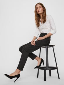 Vero Moda VMMAYA Mid waist Broek -Dark Grey Melange - 10233878
