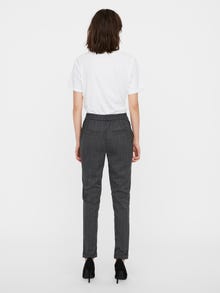 Vero Moda VMMAYA Mid waist Trousers -Dark Grey Melange - 10233888