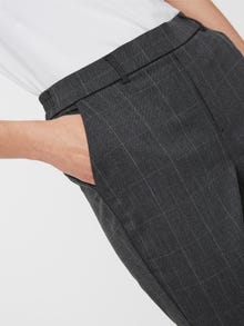 Vero Moda VMMAYA Mid waist Trousers -Dark Grey Melange - 10233888