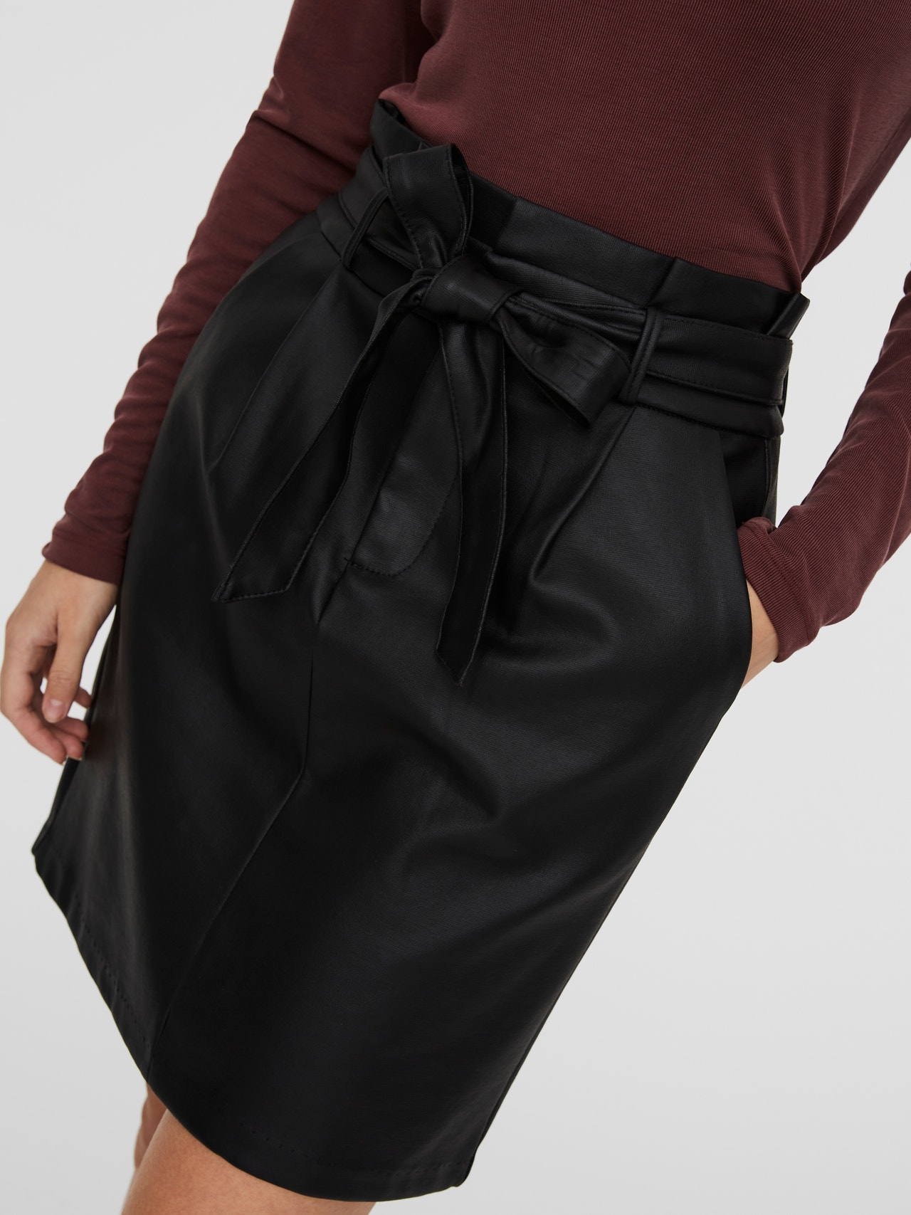 Vero Moda VMEVA High waist Short skirt -Black - 10233919