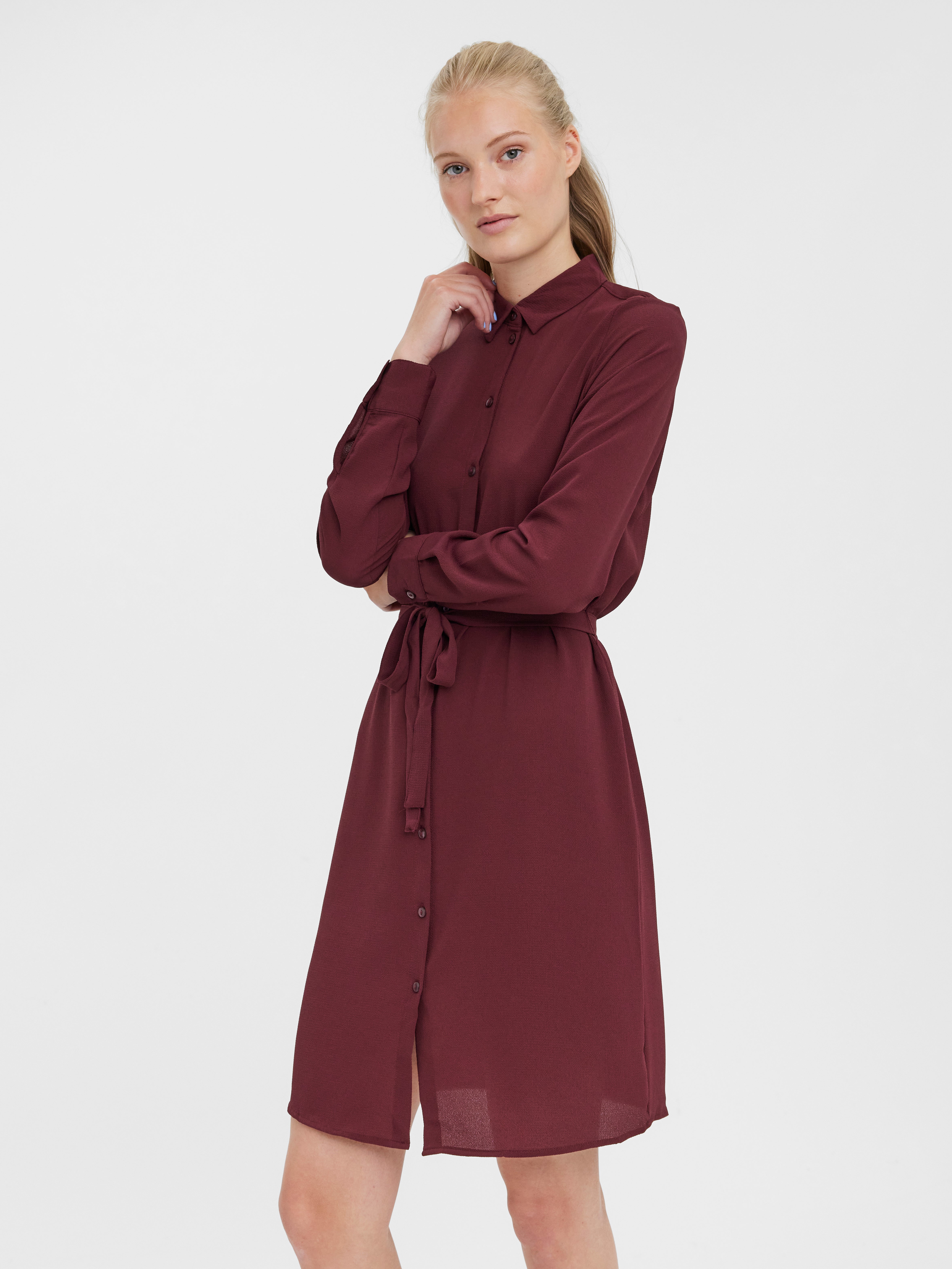 Vero moda deals burgundy dress