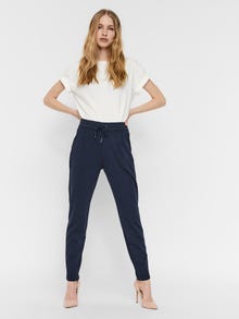 Vero Moda VMEVA Low rise Trousers -Navy Blazer - 10234504