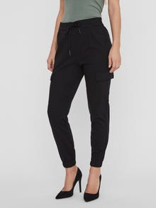 Vero Moda VMEVA Mid waist Trousers -Black - 10235025