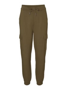 Vero Moda VMEVA Średnia talia Spodnie -Ivy Green - 10235025