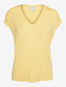 Vero Moda VMAVA T-shirt -Cornsilk - 10235286